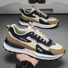 Autumn men's shoes new breathable leather shoes men's Korean version trendy versatile platform sports shoes casual dad shoes men's