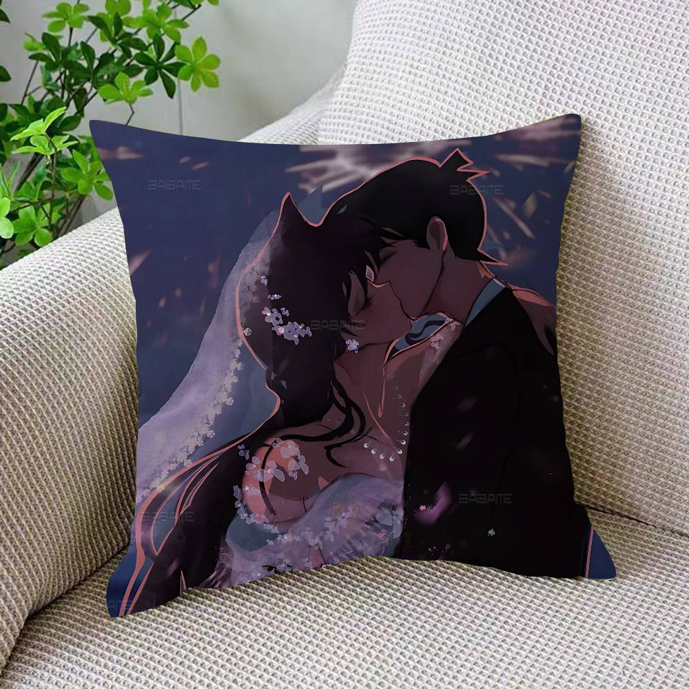 Mystery Detective CConan Pillowcase Toon Gift Cushion Cover Bedroom Home Sofa Chair Seat Decor Pillow Case