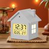 LCD Alarm Clock Temperature Date Week Display Volume Adjustable Children Kids Table Clock with Night Light Bedside Snooze Clock