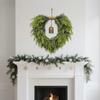 Sustainable Heart Bell Christmas Garlands Portable Safe Holiday Wreath Durable Indoors Festival Decors
