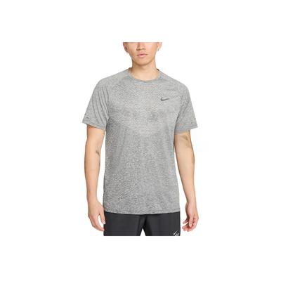 Logo Short Sleeve Round Neck T-Shirt Men Tops Smoke-Gray HV5204-084