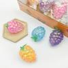 1/3/5Pcs Stress Relief Toy Soft Elastic TPR Material Decompression Toy Glitter Grape Shape Design Portable Small Size Squeeze Toy