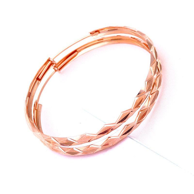 Exquisite Russian 585 Purple Gold Luxury Rhombus Earrings Exaggerated Women S Color Gold Design Rose Gold-Plated Earrings