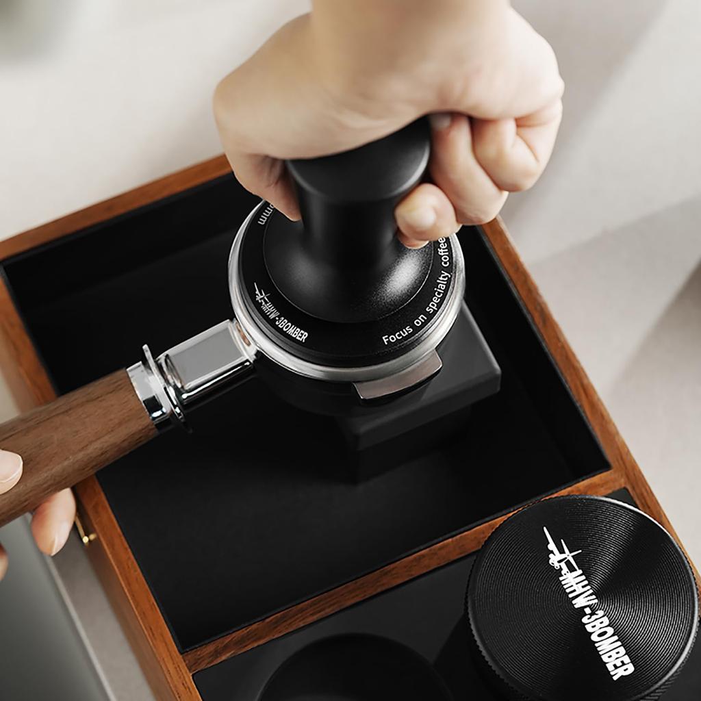 51mm Espresso Tamper Coffee Tamper for 51mm Portafilter with 2 Springs No Tilt Press CD Series MHW-3BOMBER T5999-OS