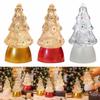 Exquisite LED Christmas Tree Ornament Luminous Tabletop Tree Shaped Decor 2024 New Year Gift for Party Decorations
