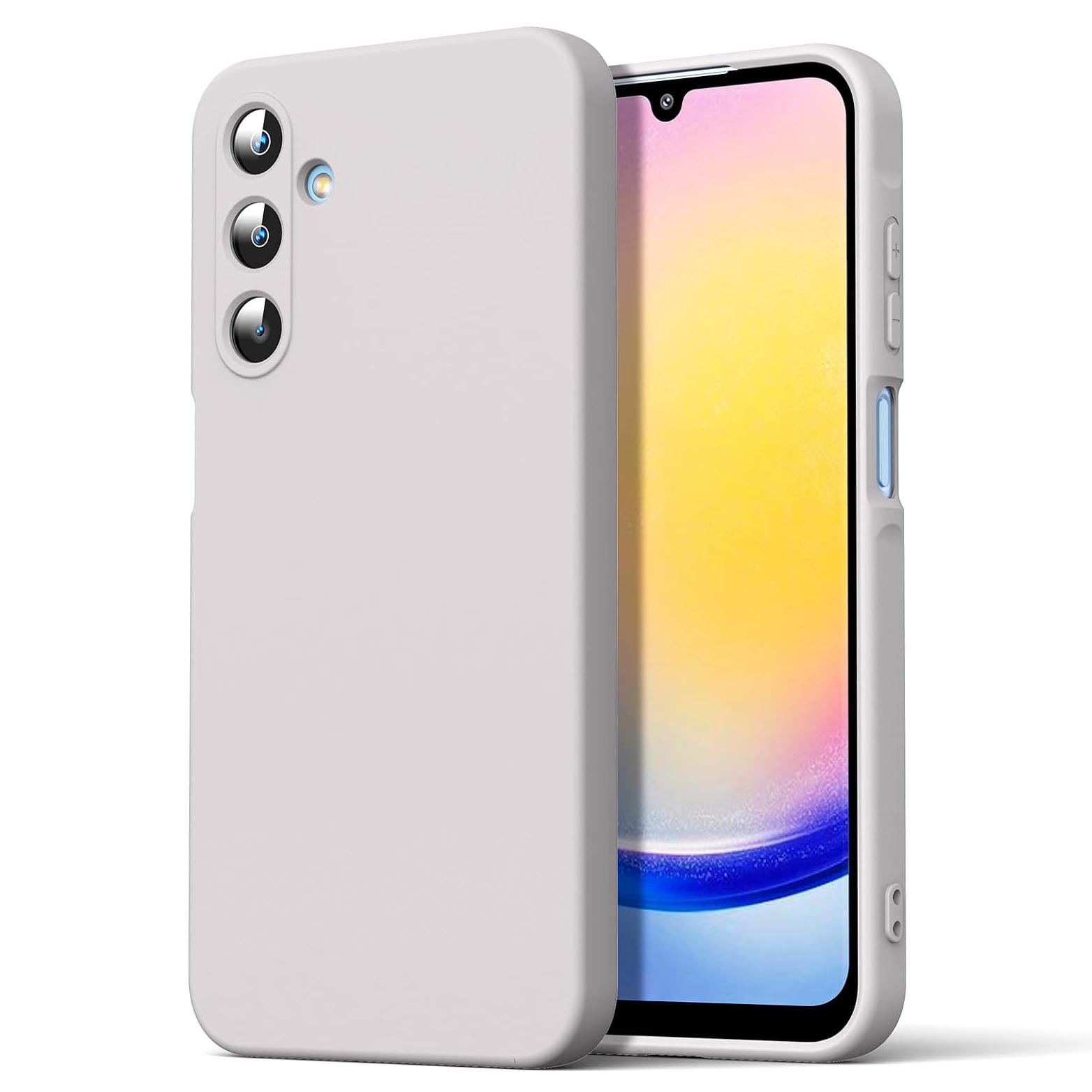 

Роскошный жидкий силиконовый чехол для Samsung Galaxy A15 4G 5G A 15, мягкий чехол for Samsung A15 белый