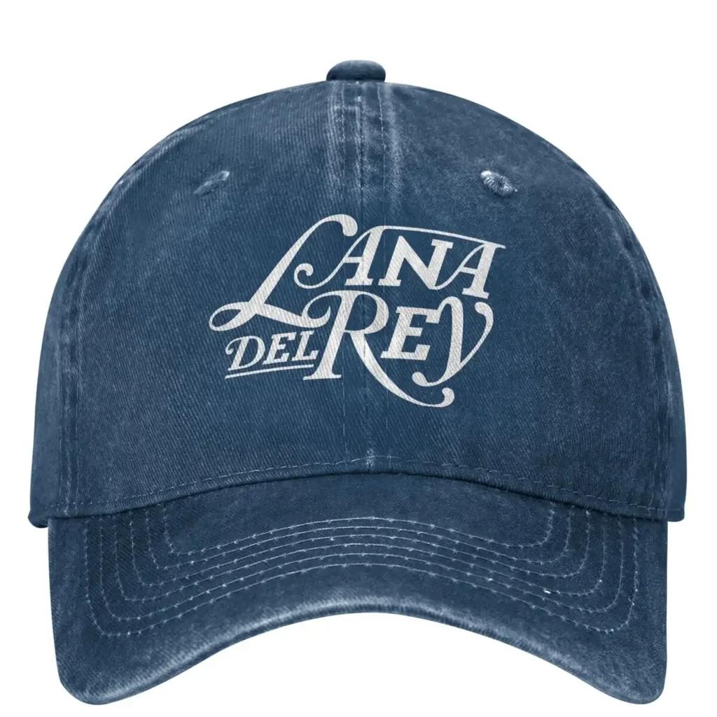 Gorra de Béisbol de Mezclilla Blanca con Logo de Lana Del Rey para Deportes al Aire Libre Estilo Trucker Verano Unisex para Hombres y Mujeres yk Gorras de Béisbol con Diseño Divertido
