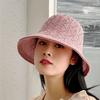 Summer Hat Sun Protection and Sunshade Hat Hollowed Out Sun Hat Spring and Autumn Woven Fisherman Hat