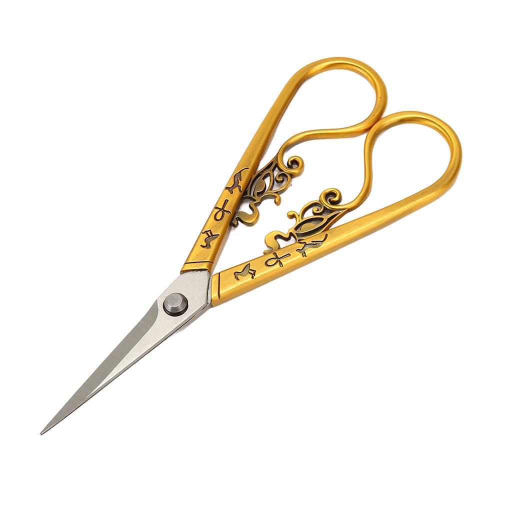 Embroidery Sewing Scissor Vintage Scissor Portable Stainless Steel Retro Scissors for Needlework Crochet