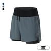 Men's Double-Layer Outdoor Multi-Pocket Fitness Shorts