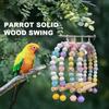 Non-slip Parrot Swing Hanging Training Stand Holder Perch Climbing Toy Bird Swing Toys  Cockatiel
