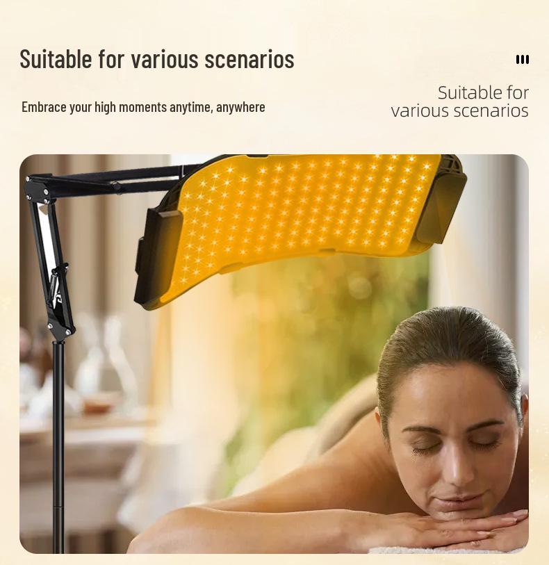 LED Red Light Therapy Panel with Stand – Infrared Skin Rejuvenation Device, 660nm & 850nm