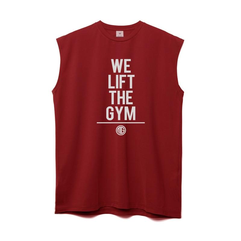 Muscleguys High Street Ležérní Sportovní Bez Rukávů Vesta Pánské Volné Fitness Tréninkové Tričko