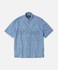 FRIZMWORKS Tencel Denim Trucker Half Shirt _ Light Blue