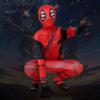 Live action movie Deadpool tight-fitting onesie cosplay costume, Halloween suit, children's anime costume