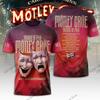 Vintage Motley Crue Album  3d Print T-shirt Men Women Fashion Street Plus size Sport Hip Hop Short Sleeve Tops Tees Kids