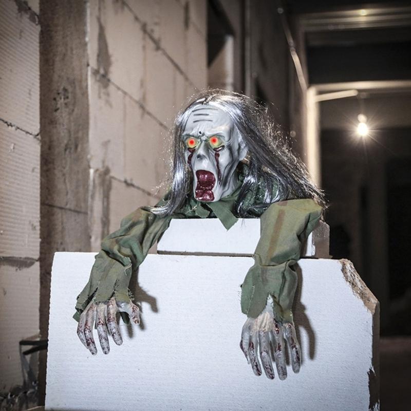 Halloween Animatronic Crawling Figure Display with