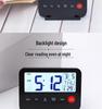 Ultra-Thin Multi-Functional Travel Alarm Clock with Light, Flip Design, Model 035
