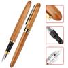 Pluma estilográfica de bambú de punta fina y punta biselada de 0,7 mm a 2,9 mm para caligrafía artística
