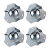 4pcs Flight Audio Case Spherical Wrap Corner 68mm Metal Pressed Concave Ball Protector Silver Decor Luggage Aluminum Box Speaker