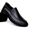 Men's Casual Leather Shoes Autumn and Winter First Layer Cowhide Soft Leather Soft Sole Genuine Leather Breathable One Pedal Men's Shoes