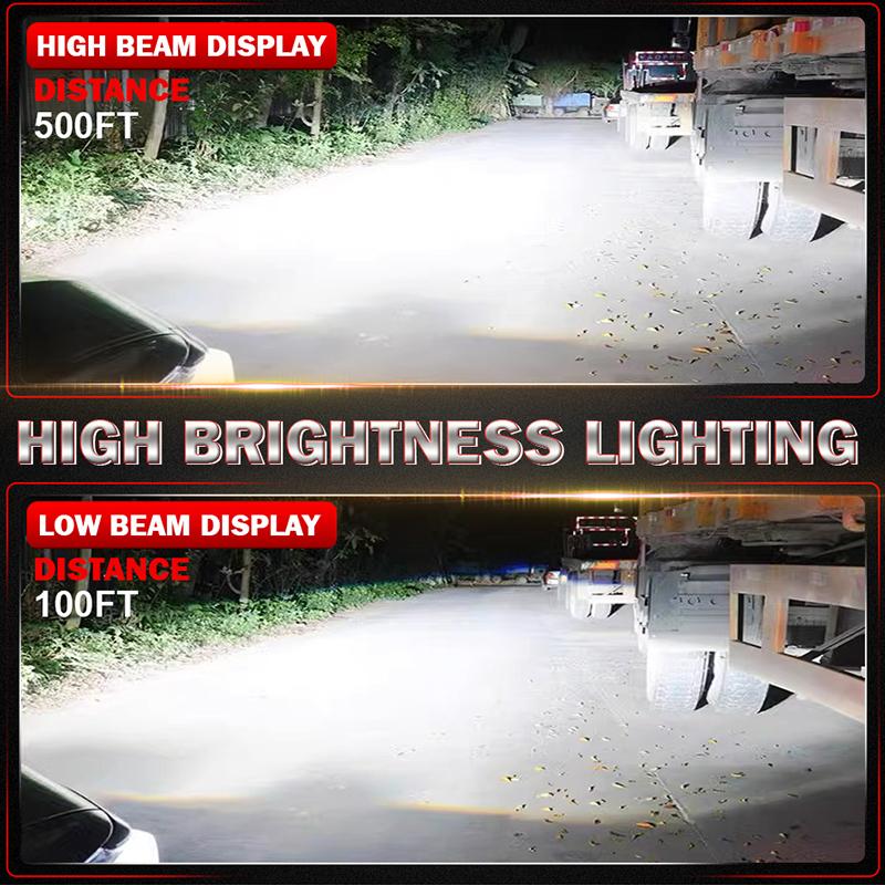 5000W 5000000LM H7 H4 Canbus Car Headlight Mini Lens H11 H8 9005 9006 HB3 HB4 LED Projector Bulb 6000K Auto Motorcycle Mini Lens