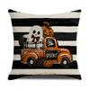 New Halloween Pillow Cover Black Pumpkin Ghost Horror Car Party Cushion Sofa Pillow Cover