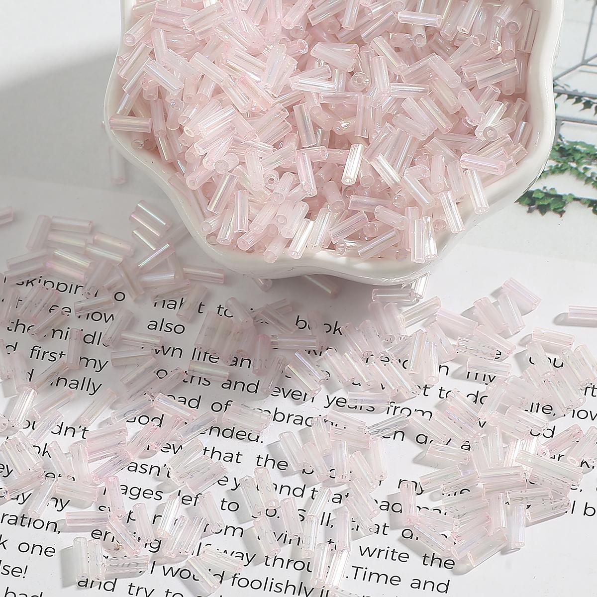 

2x7 мм 300 шт цилиндрические длинные трубчатые стеклянные бусины для самостоятельного изготовления ювелирных изделий