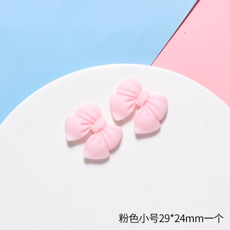 Simulation Bow Resin Accessories,10pcs Frosted Bow Tie DIY Handmade Mobile Phone Case Accessories,Material Package Accessories.