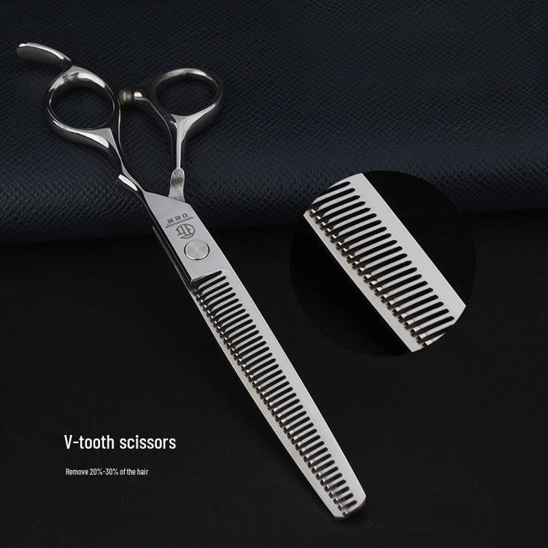 Professional 7-Inch Hairdresser Scissors for Hair Cutting & Thinning - Ideal for Bangs & Barber Shops