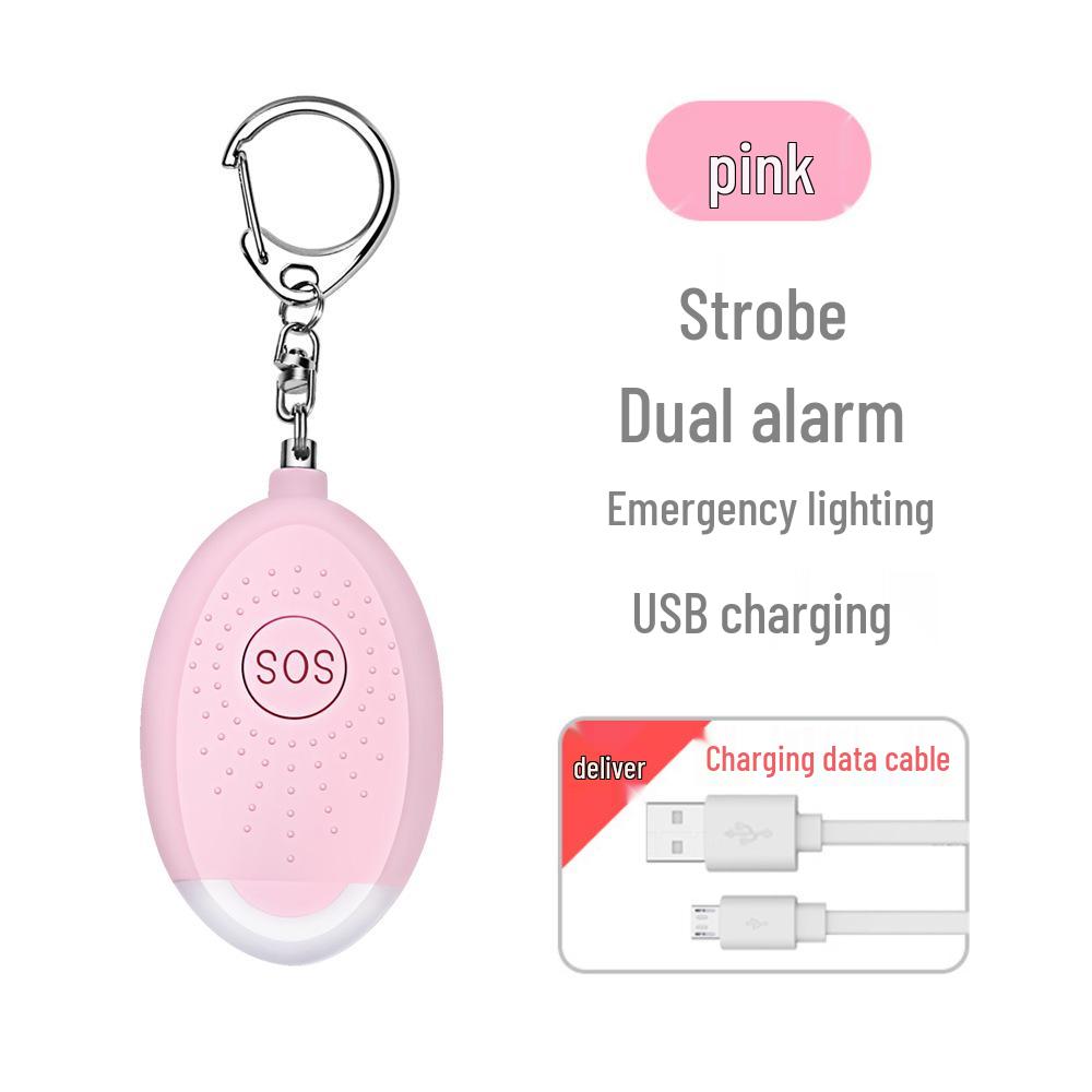 Linterna SOS Inteligente Portátil Recargable y Alarma de Lobo