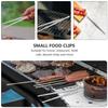 1Pcs Food Tong Stainless Steel Heat Resistant Cooking Tongs for Steak Bread Salad Noodles Serving Kitchen Gadget Bbq Supply
