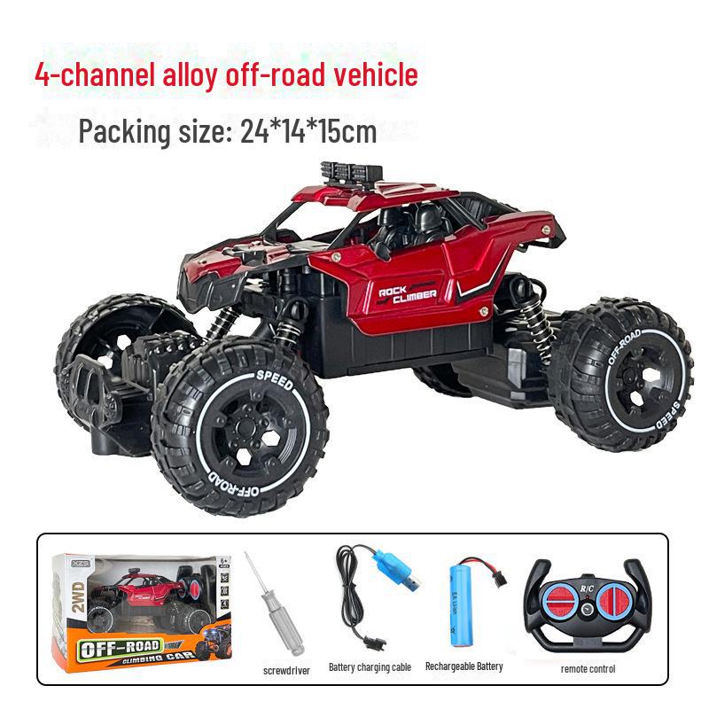 

Электрический внедорожный радиоуправляемый автомобиль из сплава с четырьмя колесами для детей, с возможностями скалолазания и дрифта
