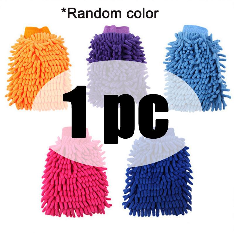 

Car Washing Gloves Double-sided Microfiber Washable Car Care Cleaning Gloves Detailing Glove Auto Cleaning Tools Accessories