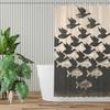 Escher Sky Water Bathroom Shower Curtains  Waterproof Partition Curtain Funny Home Decor Accessories