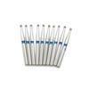 10 STK Diamond Dental Burs Drill FG Dia-burs Medium Ball Rund Type 1,6M for høyhastighets håndstykke BR-45