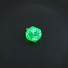 Acrylic 12-Sided Colorful Polyhedral Dice Keychain Ornament
