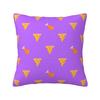 Pizza Chicken Legs French Pattern Square Pillowcase Cushion Cover Pillow Case Throw Pillow Cover for Home Sofa Living Room