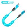 1/2PCS 4-in-1 Spring Data Cable & 65W Quick Charger: 6A USB Type-C Telescopic Wire Compatible with iPhone/iPad/MacBook/Huawei