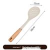 Ruhan Beech Wood Handle Silicone Slotted Turner Set (3-Pack)