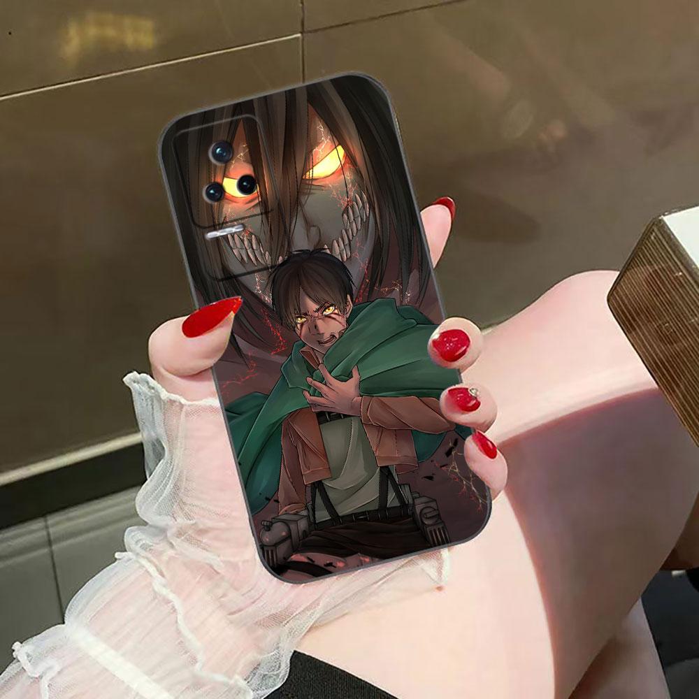 A-Attack On T-Titan Eren Phone Case For Redmi K60 K40 K30 15 15C 14C 13C 12C 12 10 10C 9T 9C 9A 9 8 8A  A1 A2 A3 Pro Plus Cover