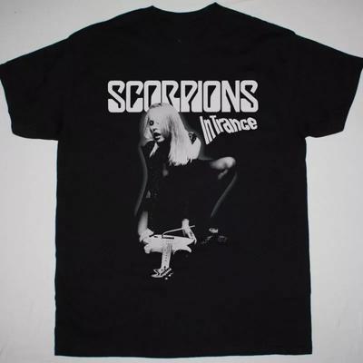 SCORPIONS IN TRANCE SHIRT Short Sleeve Black All Size Gift Shirt Unisex T-Shirt