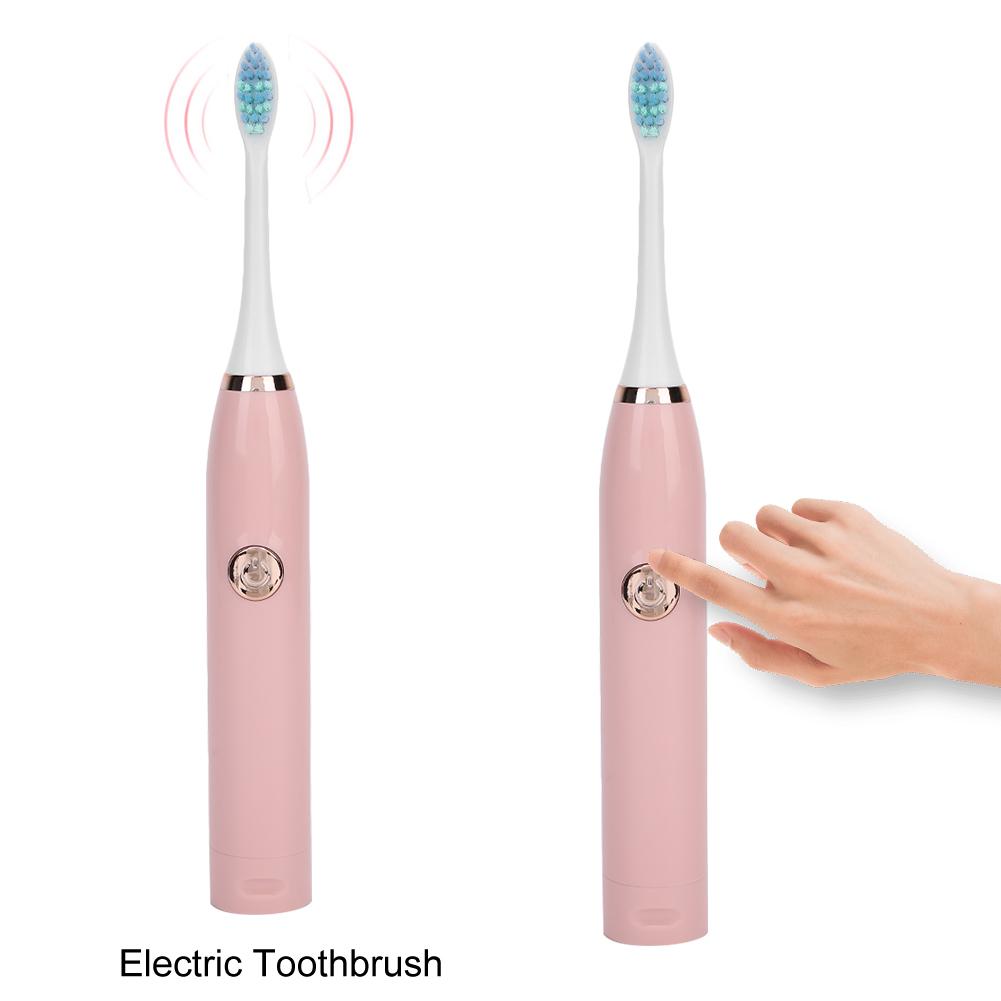 Electric Sonic Toothbrush Vibration Soft Hair Waterproof Adult Automatic Toothbrush Rose