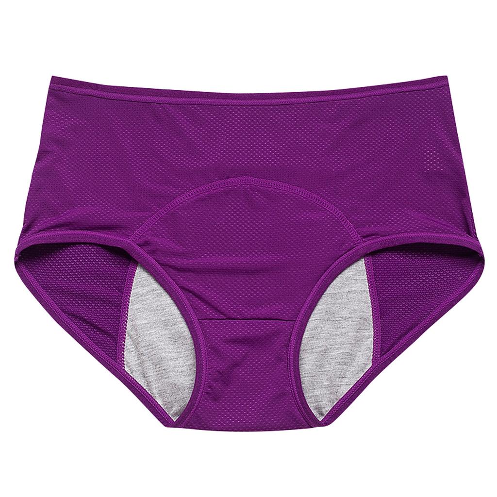 Women'S Menstrual  Panties Mid-Waist Cotton Postpartum Women'S Panties Fully Covered Panties