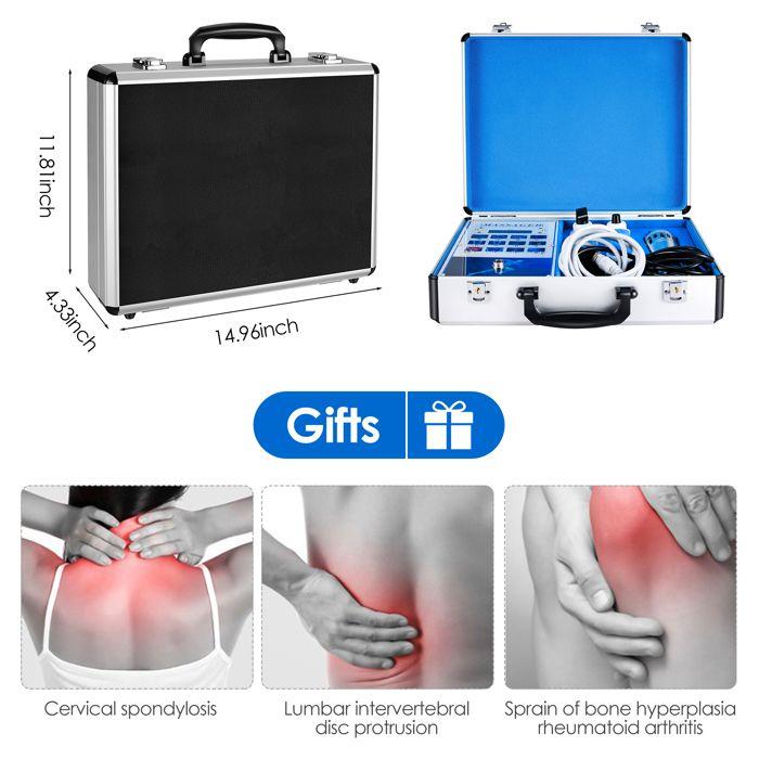 Shock Wave Massage Machine, Extracorporeal Wave Muscle Massager, Massage Device with 7 Heads