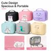 Cute Makeup Bag for Women, Portable Handheld Cosmetic Pouch and Toiletry for Travel