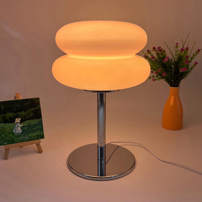 Heart Glass Table Lamp: Simple Living Room Decor & Ins Lollipop Projector