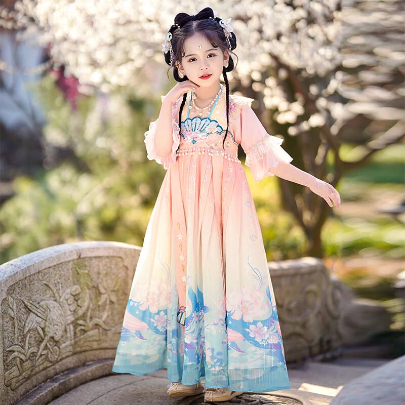 Летнее платье-Ханьфу для девочек Bamino 110
