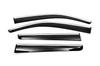Deflektory větru s chromem (4 ks, Sunplex Chrome) pro Toyota Hilux 2006-2015