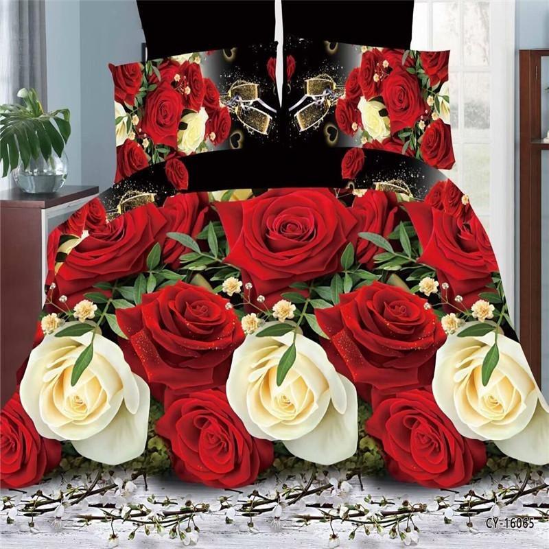 3d Flower  Bedding Set Double Bed Queen Twin Size Bed Linen Set